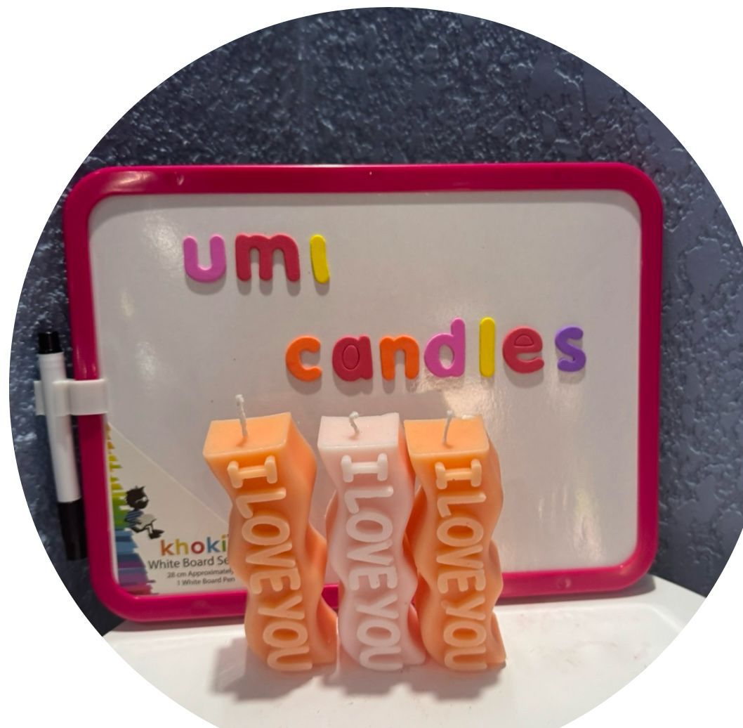 Colorful Umi Candles display